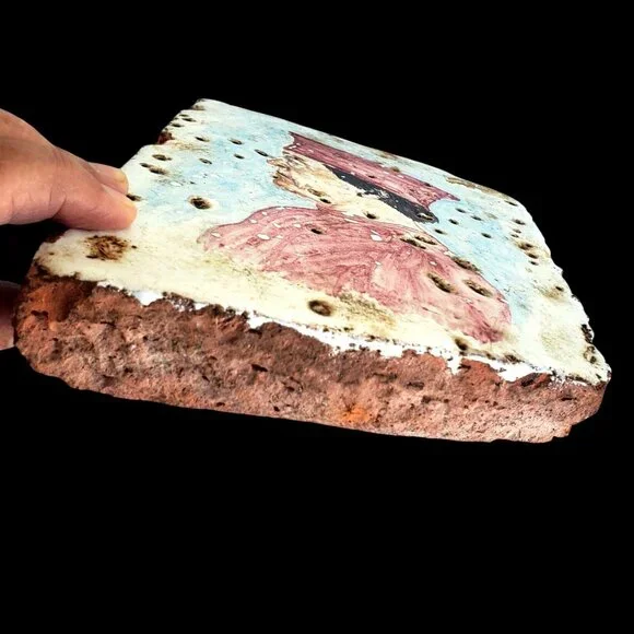 Duke de Montefelto Portrait Copy Hand-Painted Ceramic Tile - Picture 2 of 13